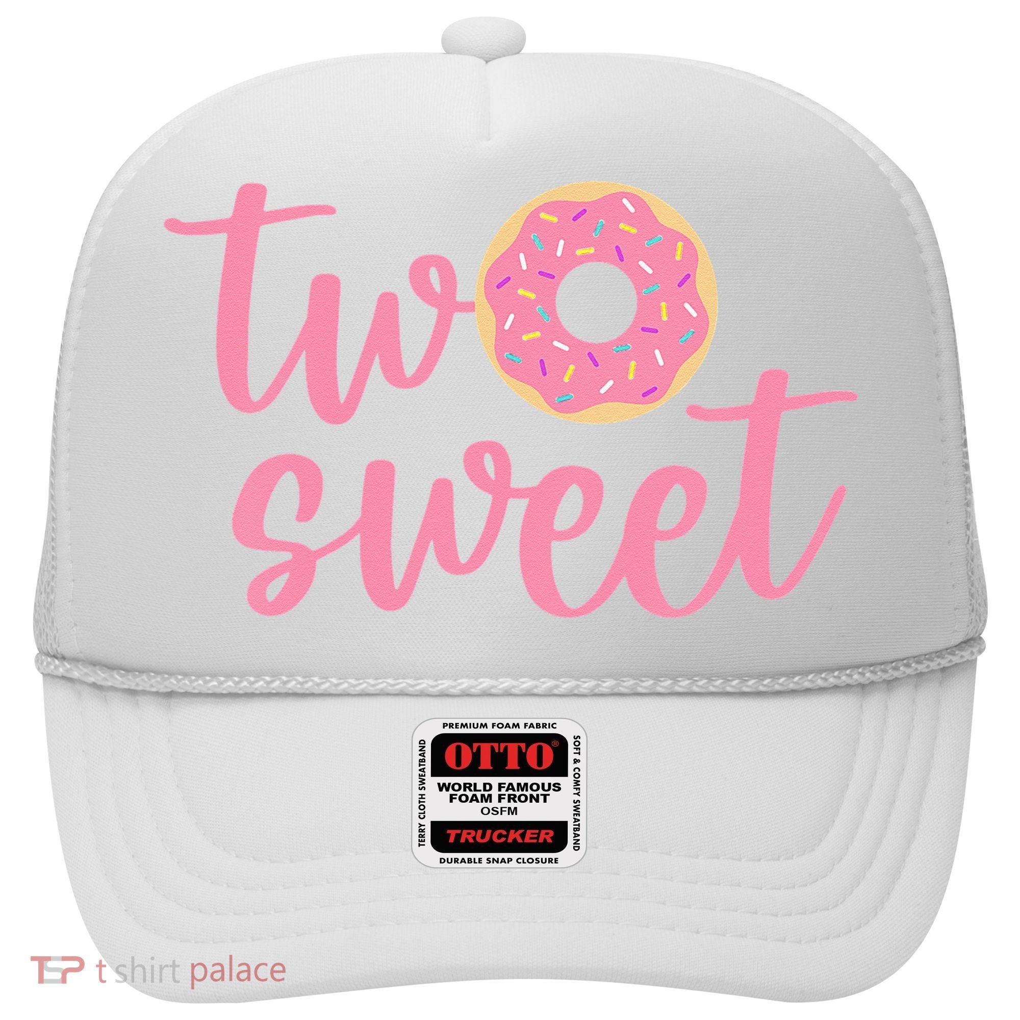 two sweet 2nd birthday decoration Donut Hat