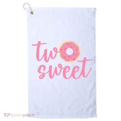 two sweet 2nd birthday decoration Donut Golf Towel
