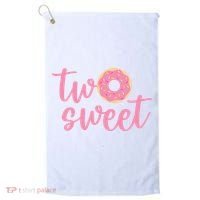 two sweet 2nd birthday decoration Donut Golf Towel thumb 0