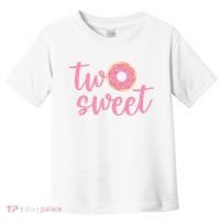 two sweet 2nd birthday decoration Donut Toddler T-Shirt thumb 0