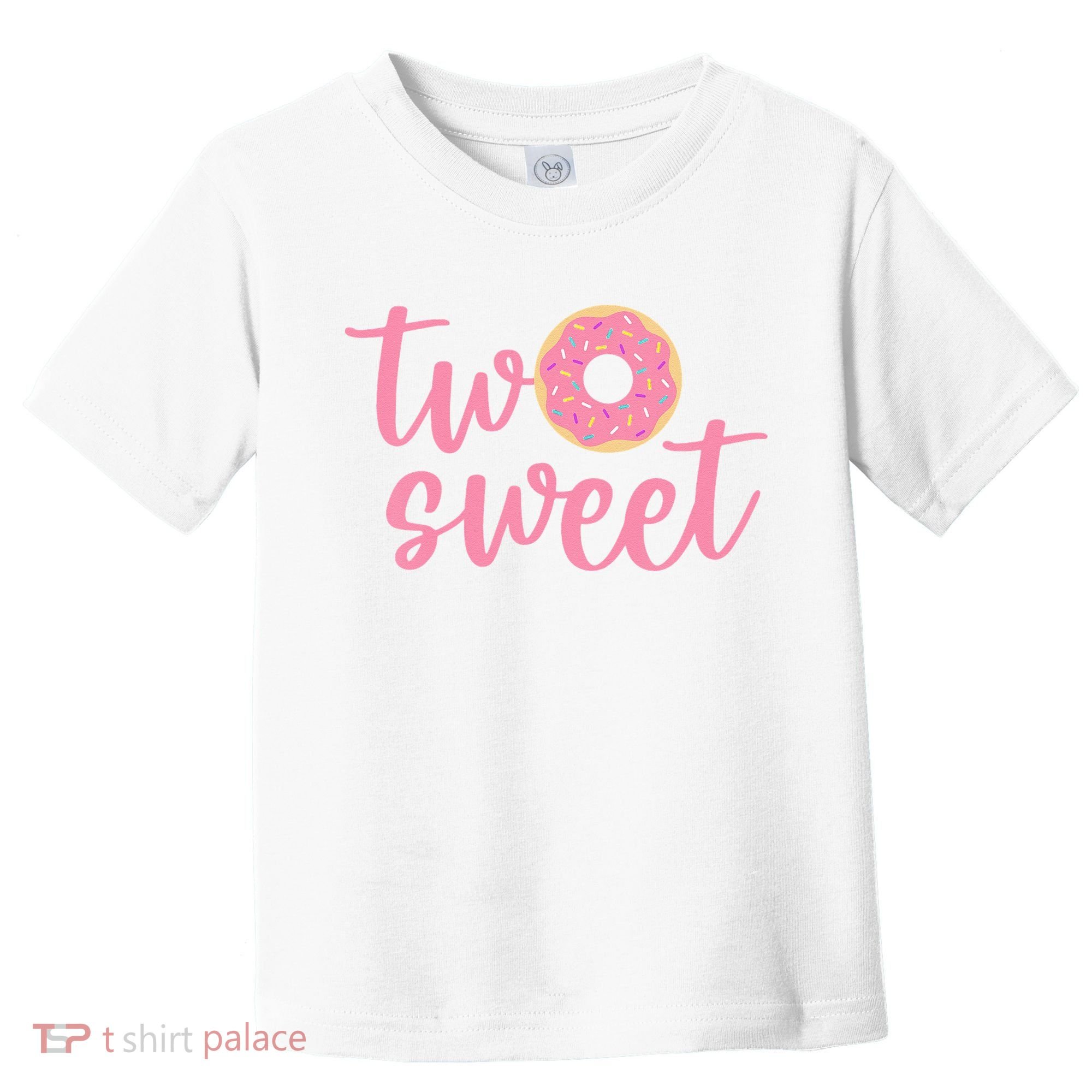 two sweet 2nd birthday decoration Donut Toddler T-Shirt