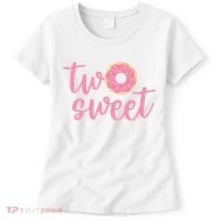 two sweet 2nd birthday decoration Donut Women's T-Shirt thumb 0