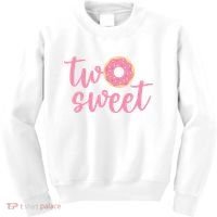 two sweet 2nd birthday decoration Donut Kids Sweatshirt thumb 0