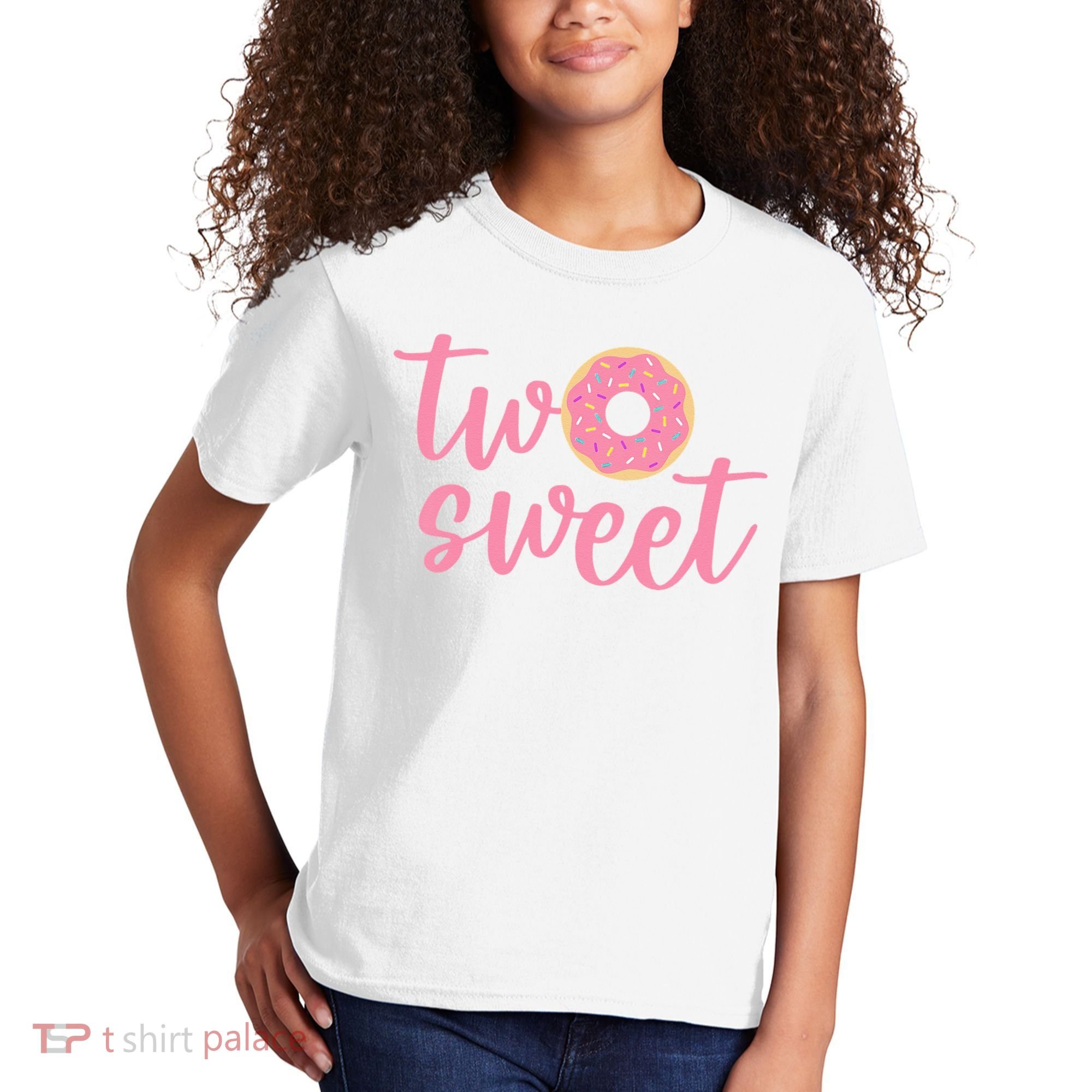 two sweet 2nd birthday decoration Donut Kids T-Shirt