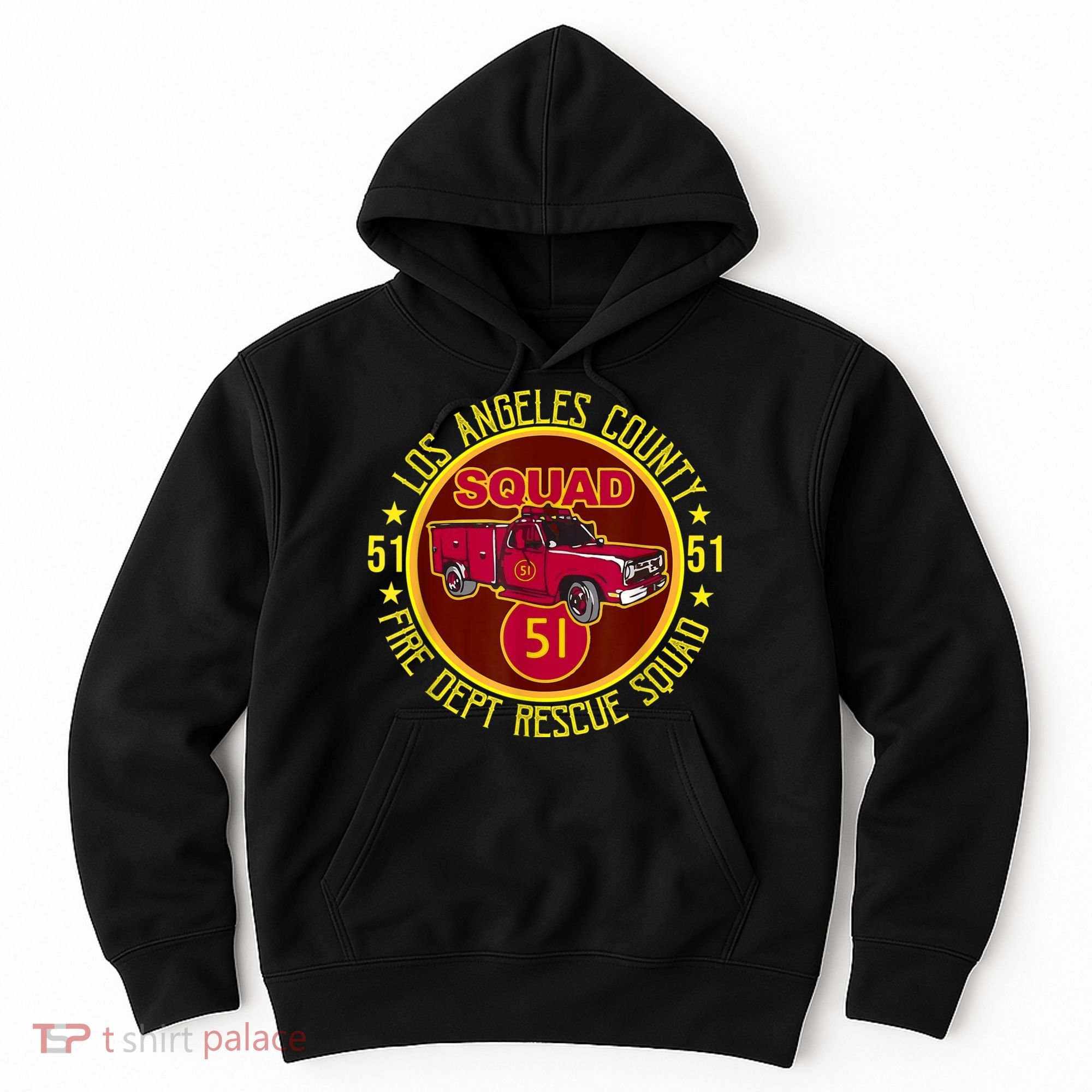 Truck Side 51 Emergency Squad Logo Essential Hoodie