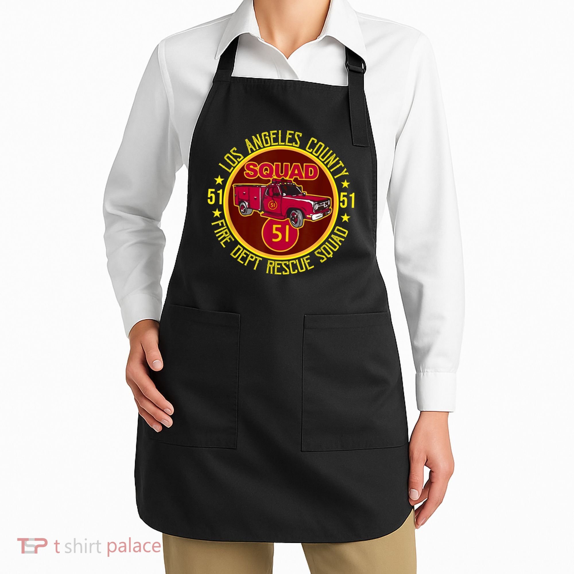 Truck Side 51 Emergency Squad Logo Essential Apron