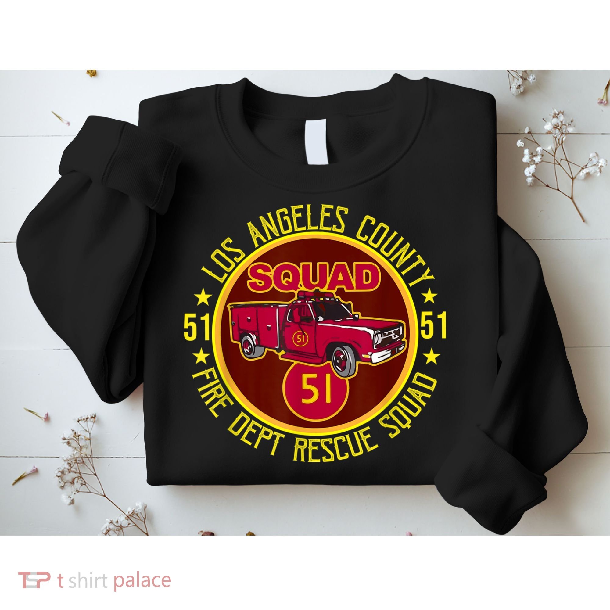 Truck Side 51 Emergency Squad Logo Essential Sweatshirt