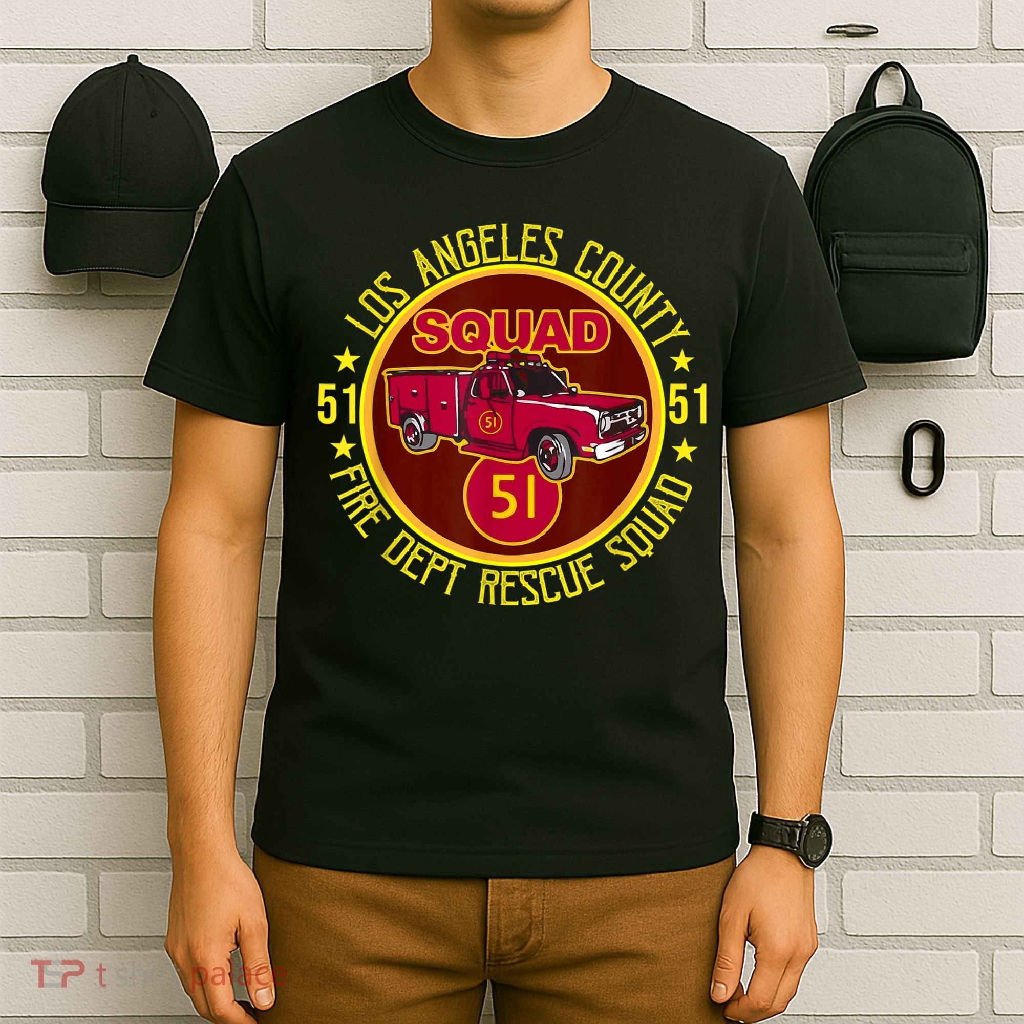 Truck Side 51 Emergency Squad Logo Essential T-Shirt