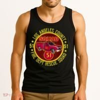 Truck Side 51 Emergency Squad Logo Essential Tank Top thumb 3
