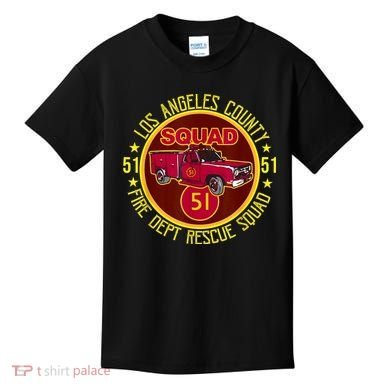 Truck Side 51 Emergency Squad Logo Essential Kids T-Shirt