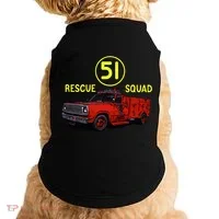 Truck Side 51 Emergency Squad Logo Essential Doggie Tank thumb 0