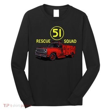 Truck Side 51 Emergency Squad Logo Essential Long Sleeve Shirt
