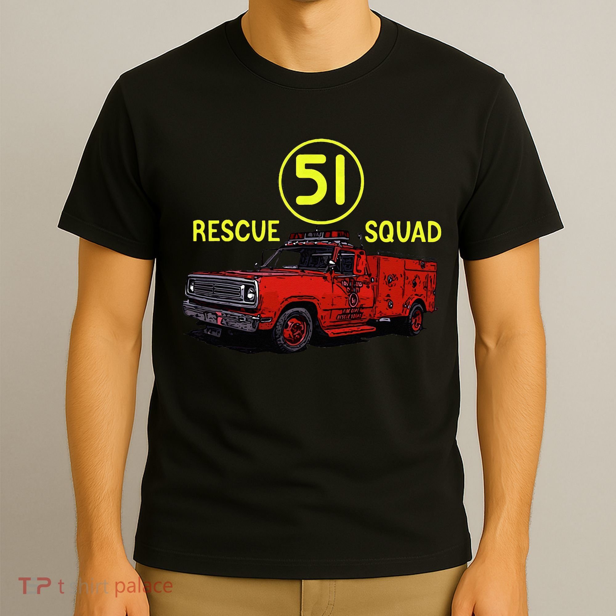 Truck Side 51 Emergency Squad Logo Essential T-Shirt