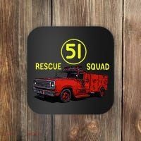 Truck Side 51 Emergency Squad Logo Essential Coaster thumb 0
