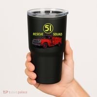 Truck Side 51 Emergency Squad Logo Essential Tumbler thumb 2