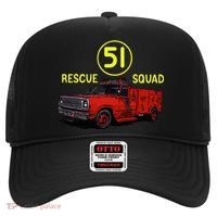 Truck Side 51 Emergency Squad Logo Essential Hat thumb 0