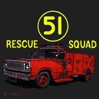 Truck Side 51 Emergency Squad Logo Essential Hat thumb 2
