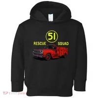 Truck Side 51 Emergency Squad Logo Essential Toddler Hoodie thumb 0