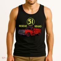 Truck Side 51 Emergency Squad Logo Essential Tank Top thumb 3