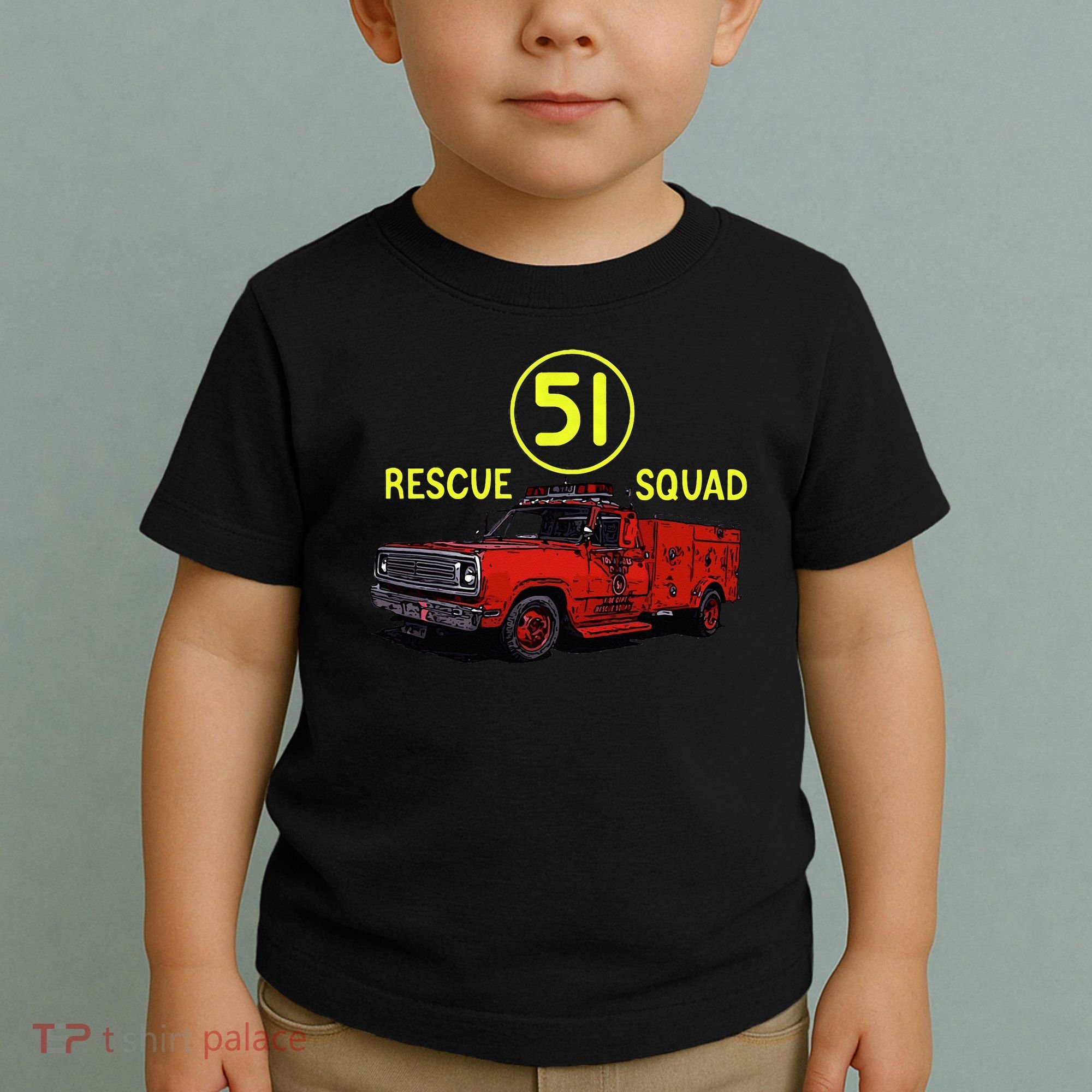 Truck Side 51 Emergency Squad Logo Essential Toddler T-Shirt