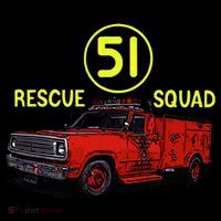 Truck Side 51 Emergency Squad Logo Essential Toddler T-Shirt thumb 4
