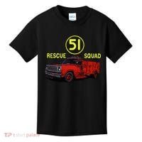 Truck Side 51 Emergency Squad Logo Essential Kids T-Shirt thumb 0