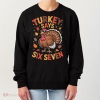 Turkey Says 67 Thanksgiving Women's Sweatshirt thumb 0