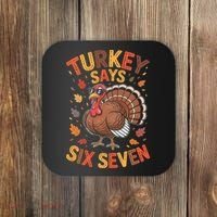 Turkey Says 67 Thanksgiving Coaster thumb 0