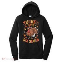 Turkey Says 67 Thanksgiving Women's Hoodie thumb 0
