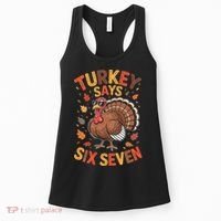 Turkey Says 67 Thanksgiving Women's Tank Top thumb 0