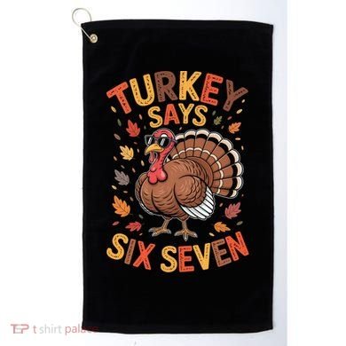 Turkey Says 67 Thanksgiving Golf Towel
