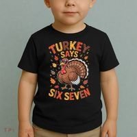 Turkey Says 67 Thanksgiving Toddler T-Shirt thumb 2