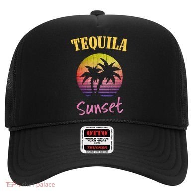 Tequila Sunset 80s Vintage Retro Gift Hat