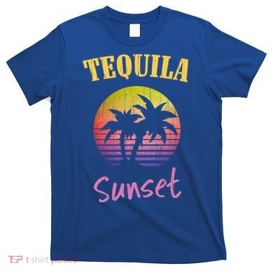 Tequila Sunset 80s Vintage Retro Gift T-Shirt