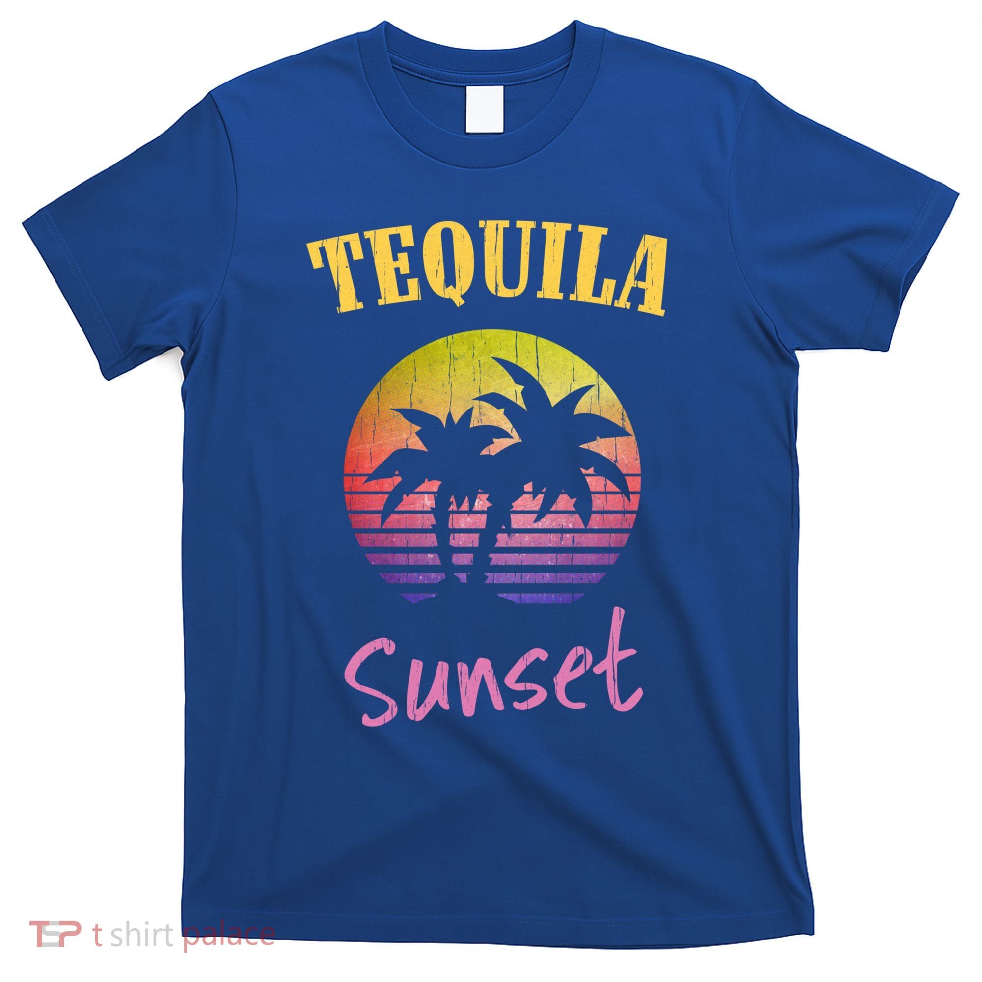Tequila Sunset 80s Vintage Retro Gift T-Shirt