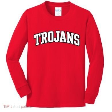 Trojans Sports Arc Kids Long Sleeve Shirt
