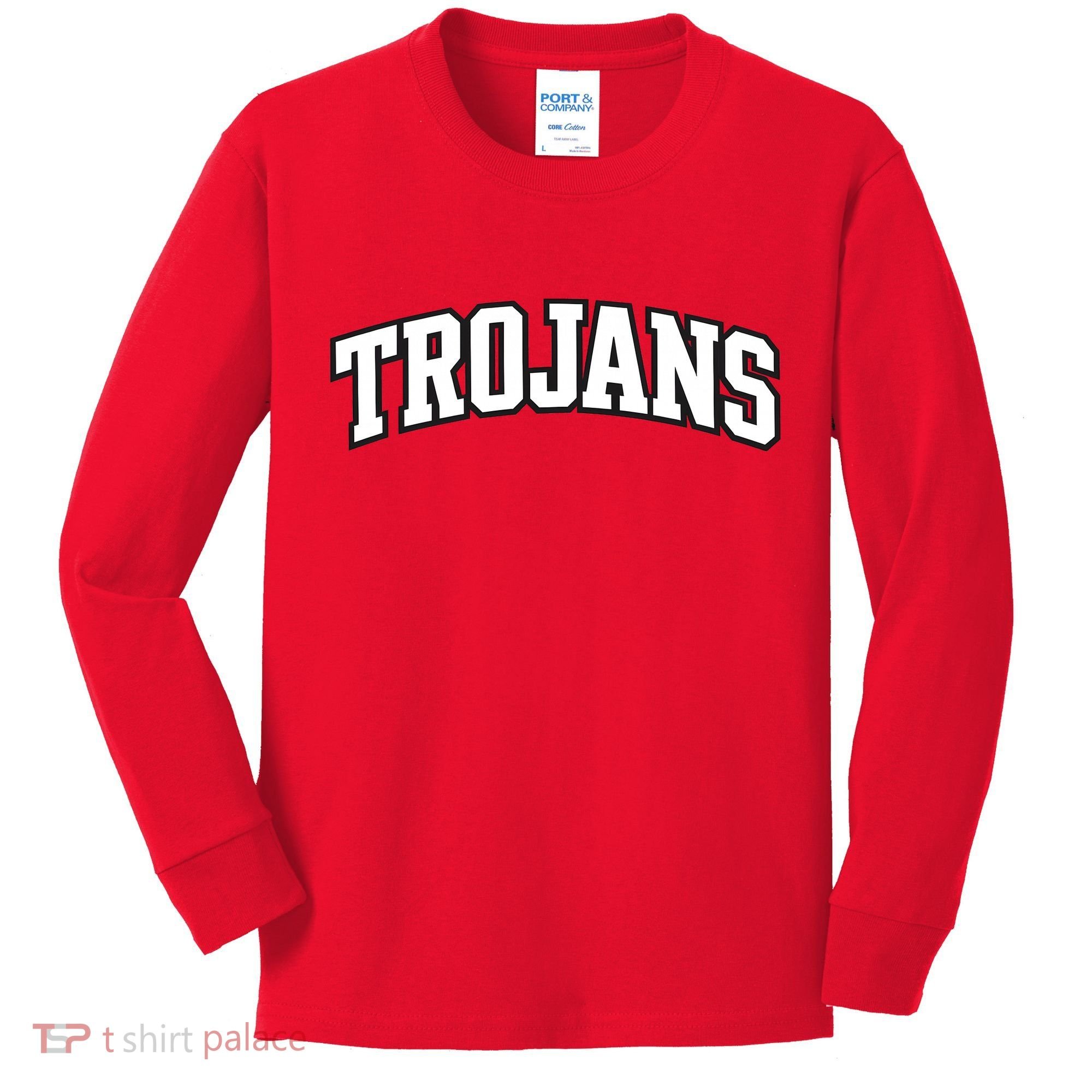 Trojans Sports Arc Kids Long Sleeve Shirt