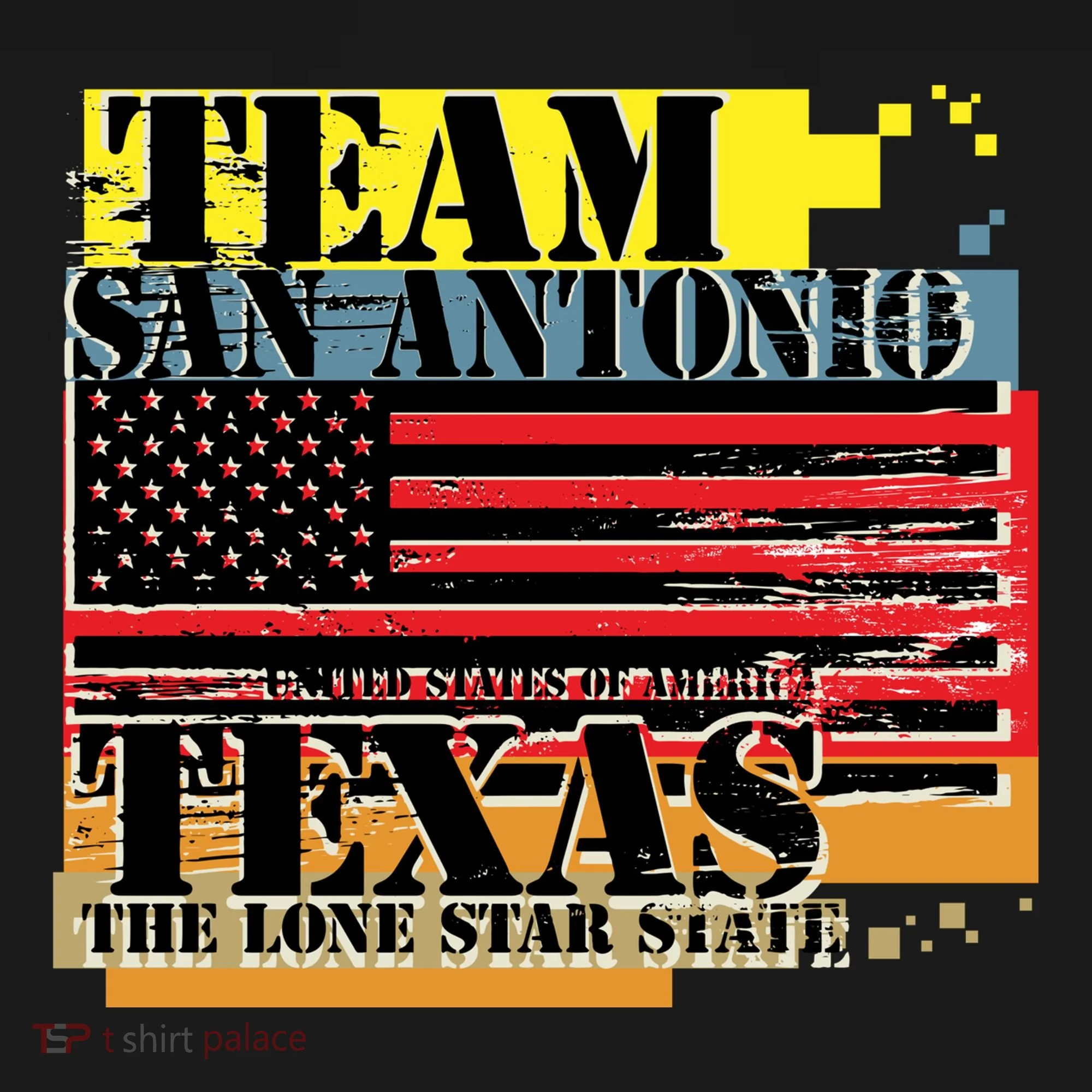 Team San Antonio Texas Grunge Doggie Tank