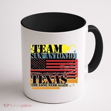 Team San Antonio Texas Grunge Coffee Mug back