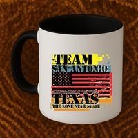 Team San Antonio Texas Grunge Coffee Mug thumb 2