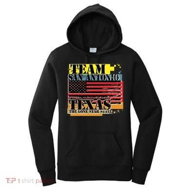 Team San Antonio Texas Grunge Women's Hoodie