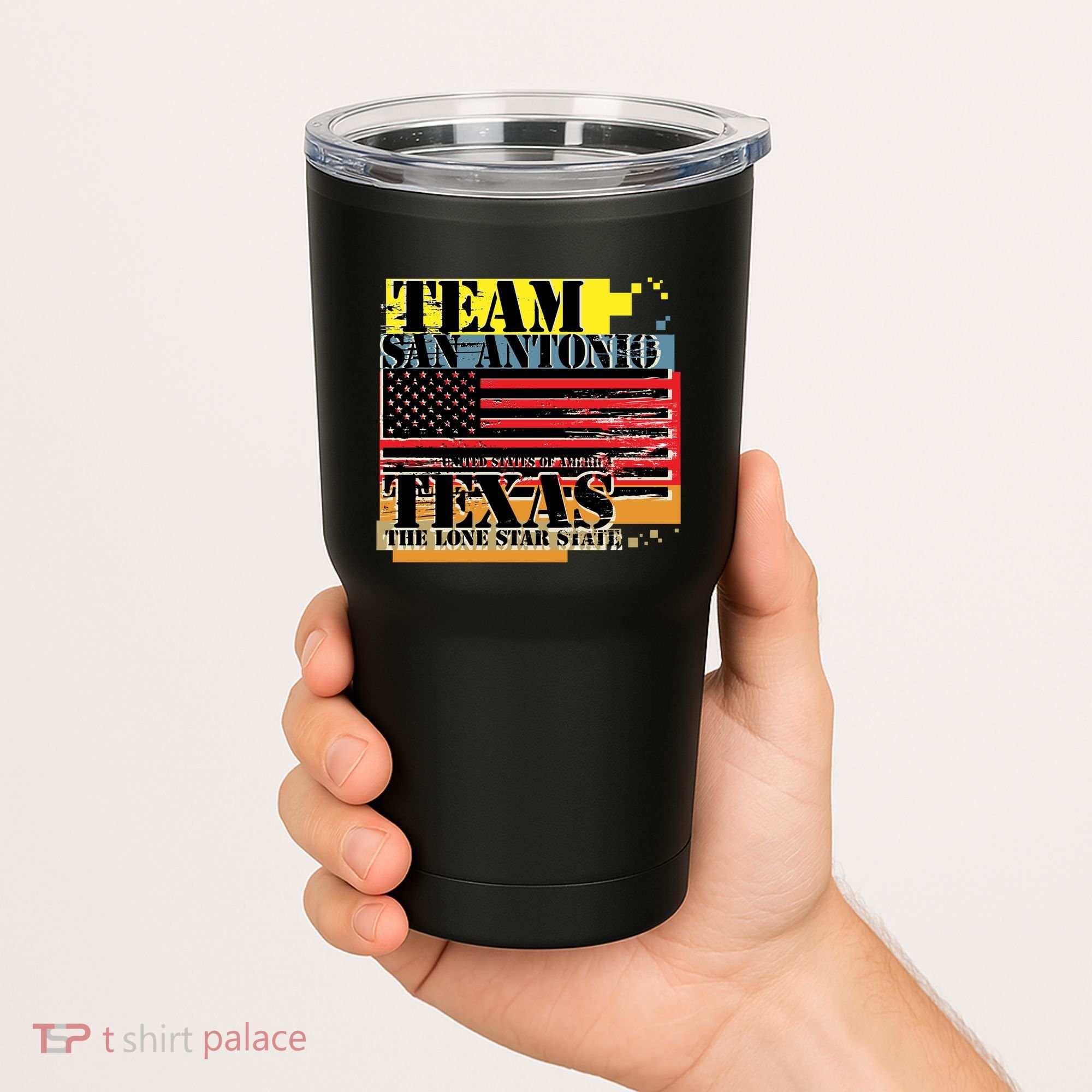 Team San Antonio Texas Grunge Tumbler
