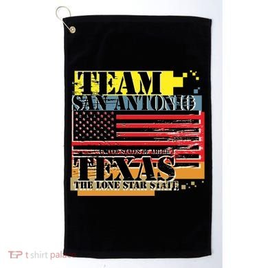 Team San Antonio Texas Grunge Golf Towel