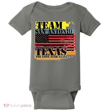 Team San Antonio Texas Grunge Baby Bodysuit