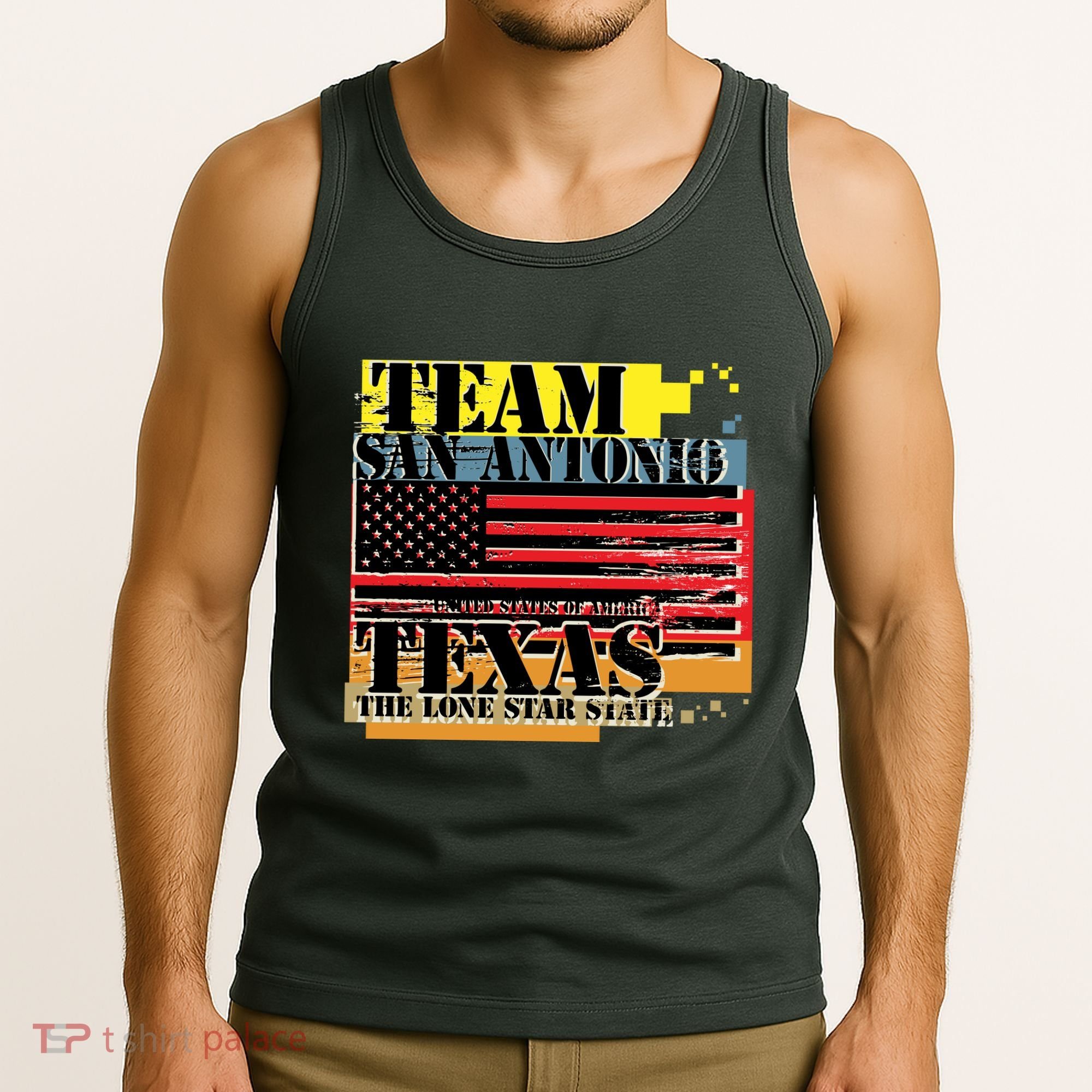 Team San Antonio Texas Grunge Tank Top