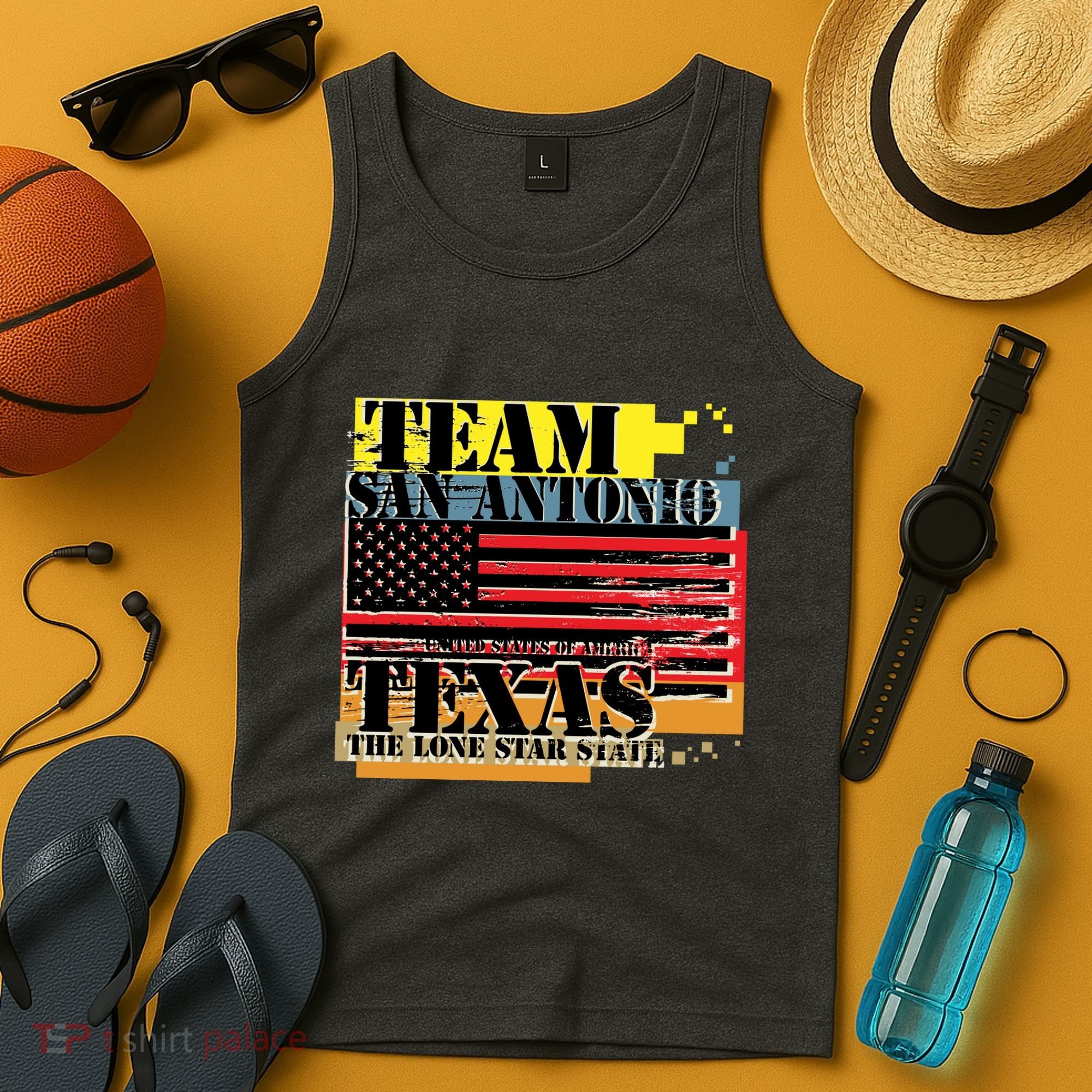 Team San Antonio Texas Grunge Tank Top
