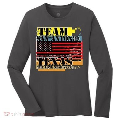 Team San Antonio Texas Grunge Women's Long Sleeve Shirt