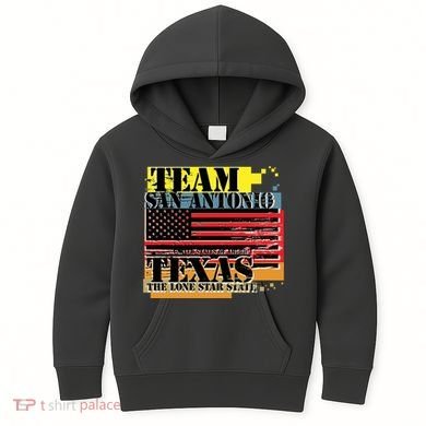 Team San Antonio Texas Grunge Kids Hoodie