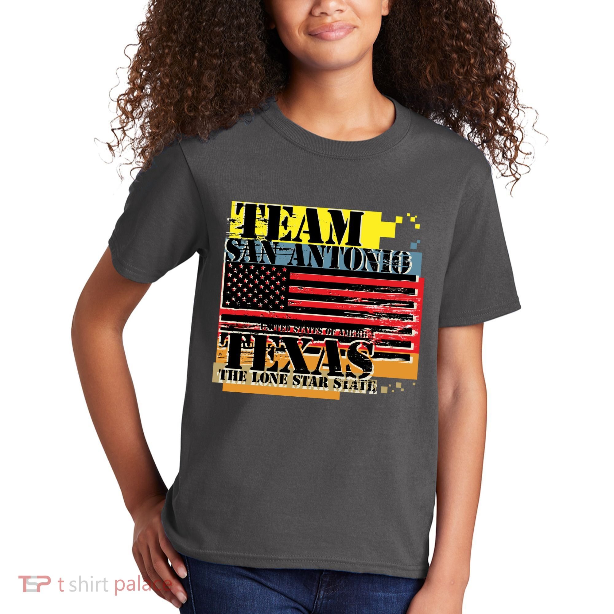 Team San Antonio Texas Grunge Kids T-Shirt