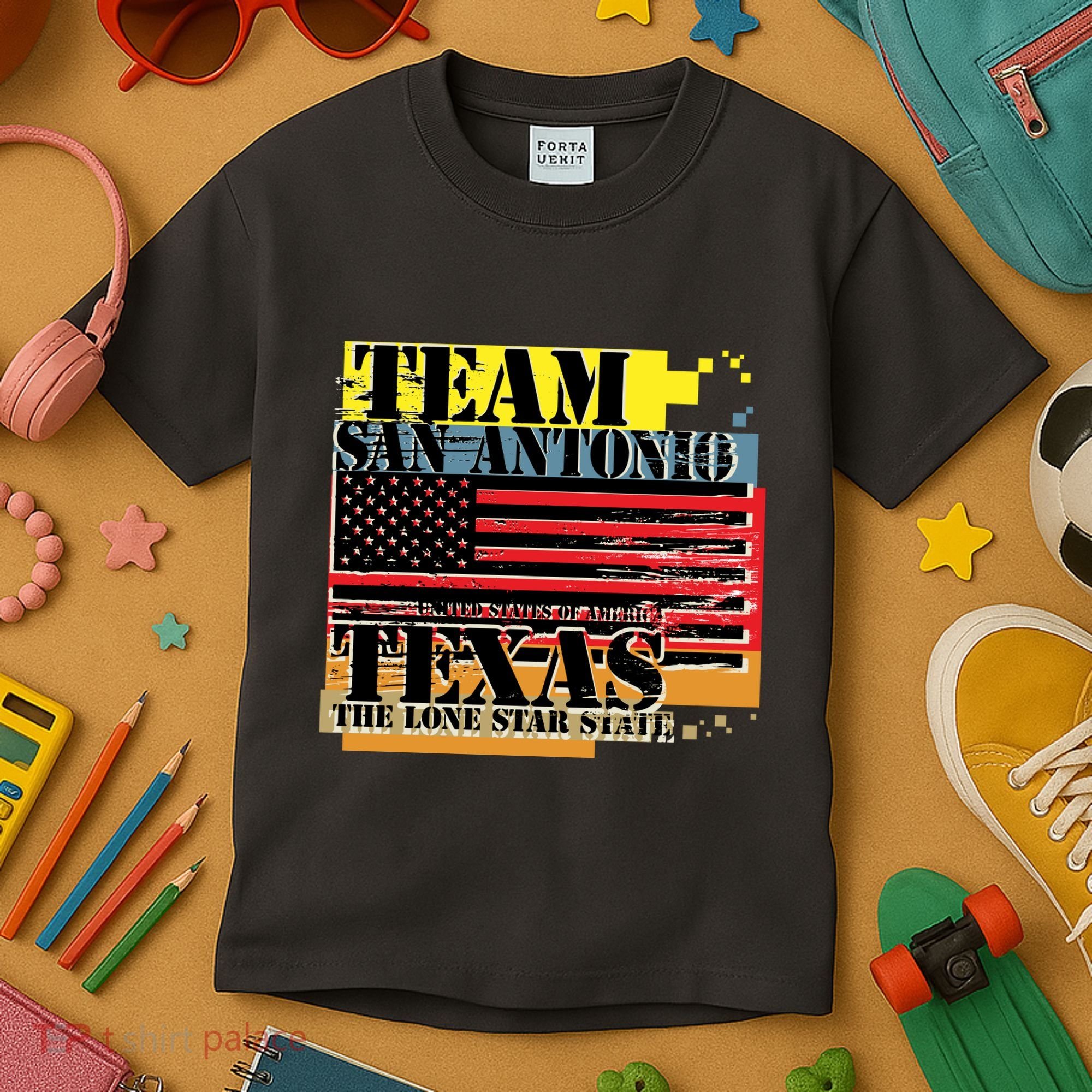 Team San Antonio Texas Grunge Kids T-Shirt